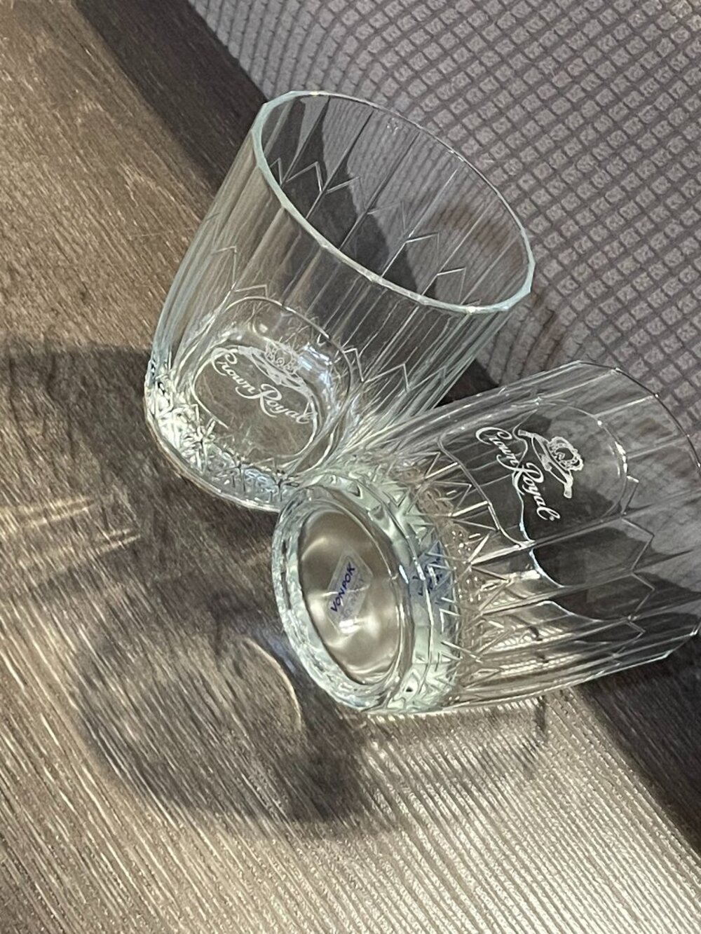 Crown Royal glasses Von Pok made in Italy